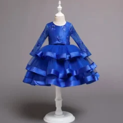 Robe de cérémonie fille manches longues Diane