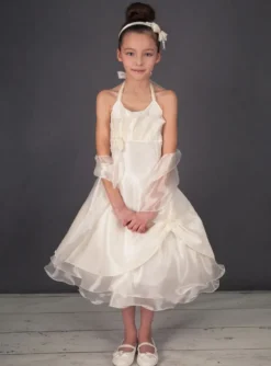 Robe de cérémonie fille Suri ivoire Ivoire - Ecru 2 ans