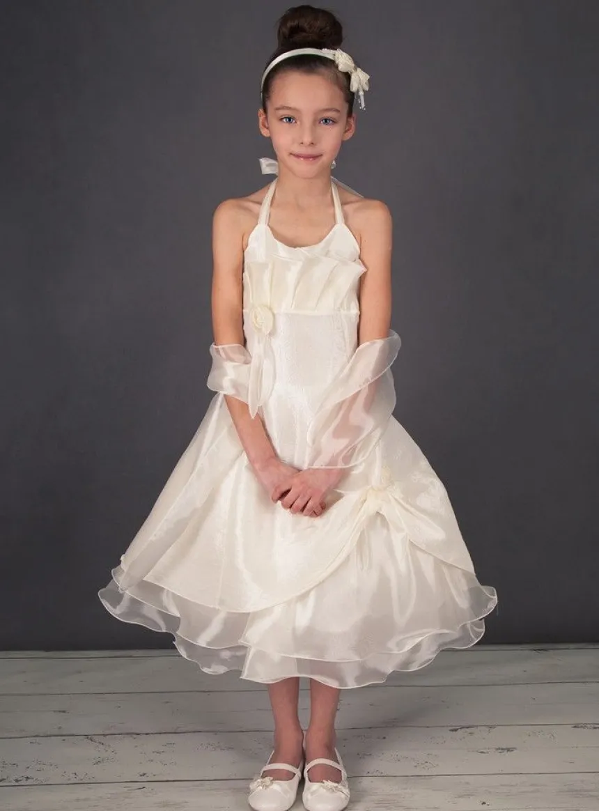 Robe de cérémonie fille Suri ivoire Ivoire - Ecru 2 ans