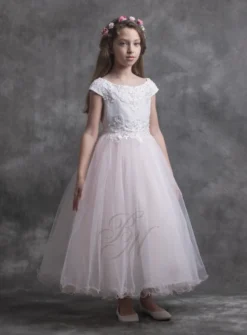 Robe de Cérémonie fille tulle buste dentelle - Gamme Luxe