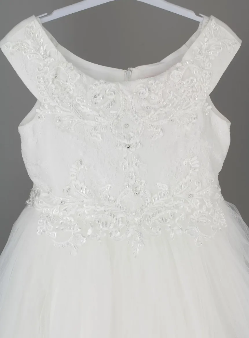 Robe de Cérémonie fille tulle buste dentelle - Gamme Luxe