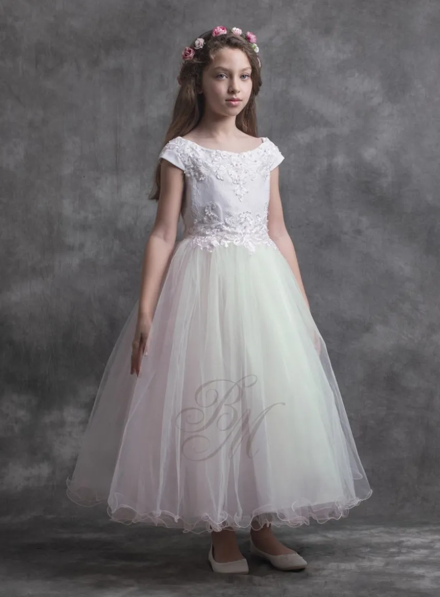 Robe de Cérémonie fille tulle buste dentelle - Gamme Luxe