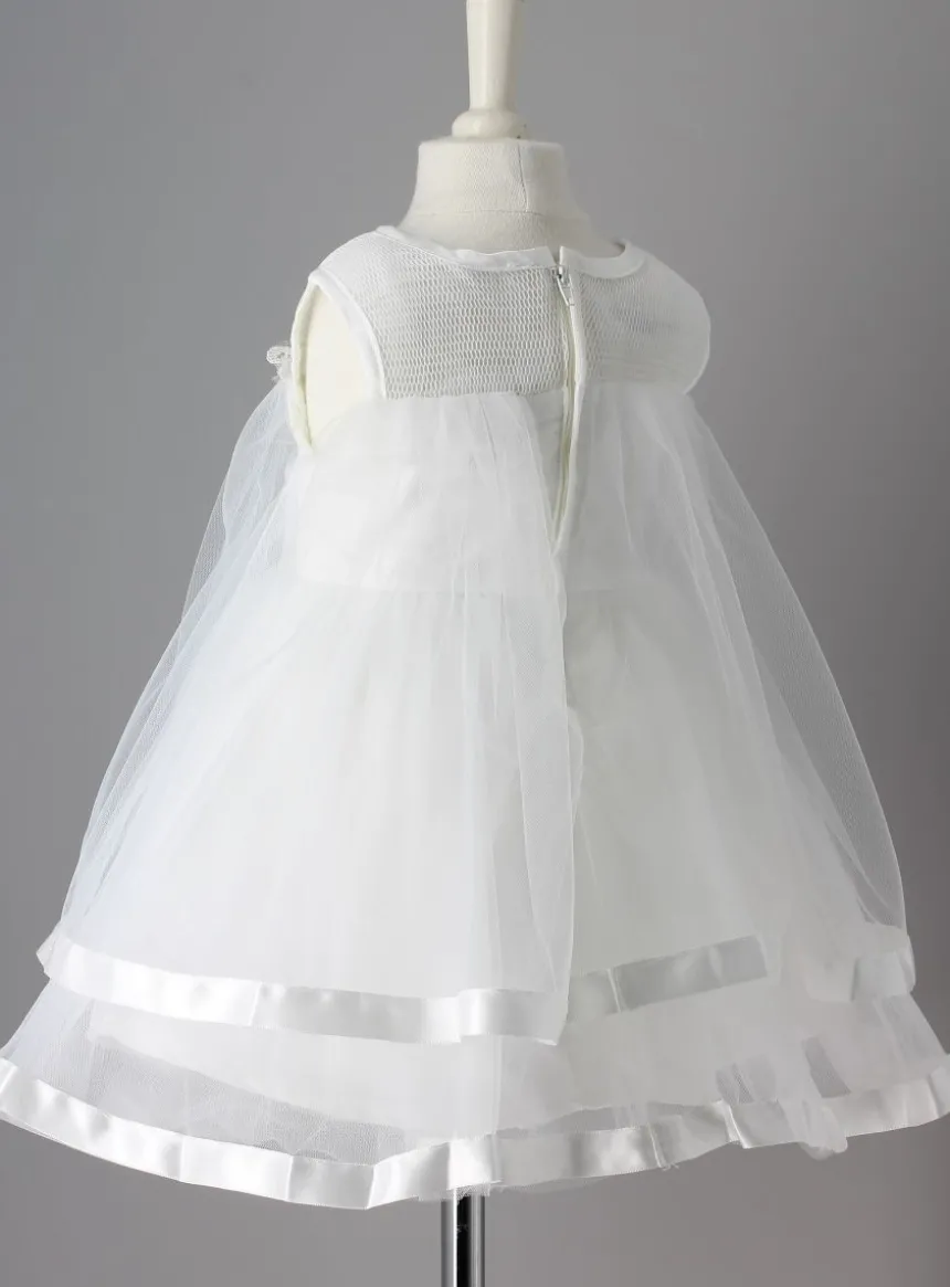 Robe de Cérémonie petite fille Charlotte Ivoire - Ecru 2 ans