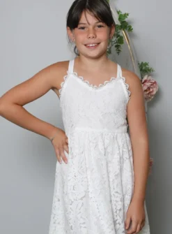 Robe dentelle cérémonie fille Romy