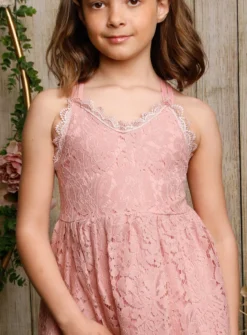 Robe dentelle cérémonie fille Romy
