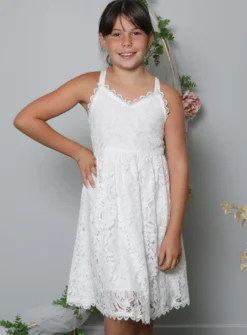 Robe dentelle cérémonie fille Romy