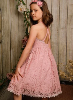 Robe dentelle cérémonie fille Romy