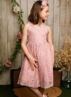 Robe dentelle cérémonie fille Romy