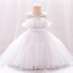Robe de princesse fille pour mariage Tulle