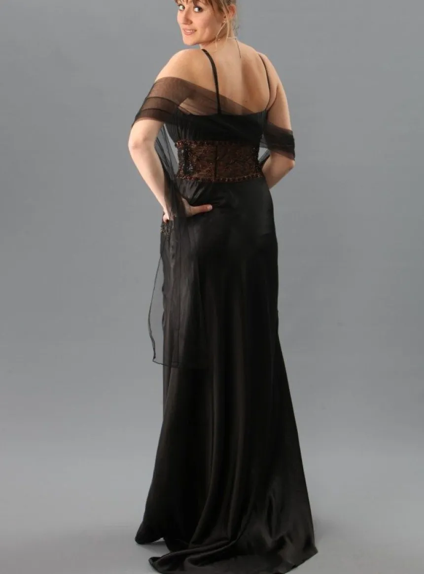 Robe de soirée femme longue Maïssa + étole
