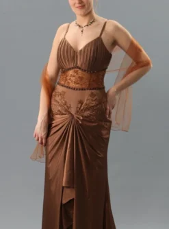 Robe de soirée femme longue Maïssa + étole