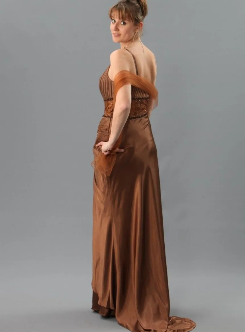 Robe de soirée femme longue Maïssa + étole