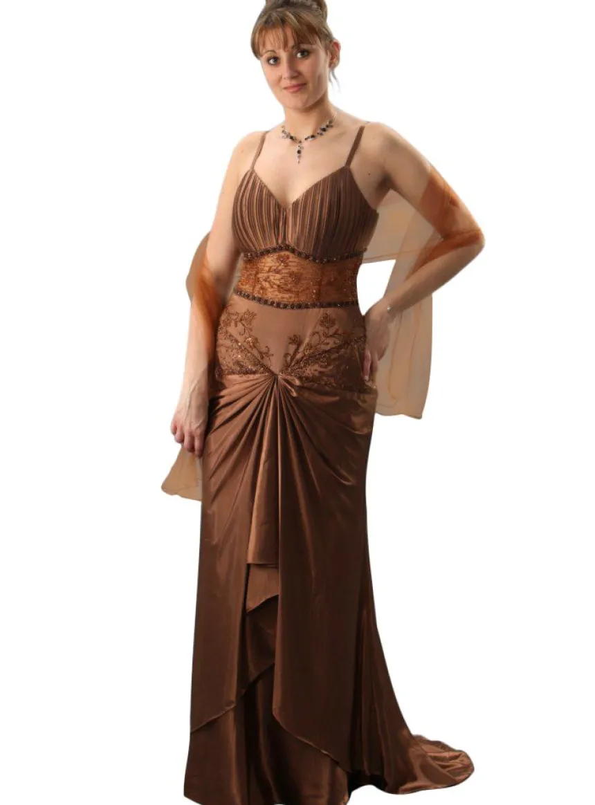 Robe de soirée femme longue Maïssa + étole