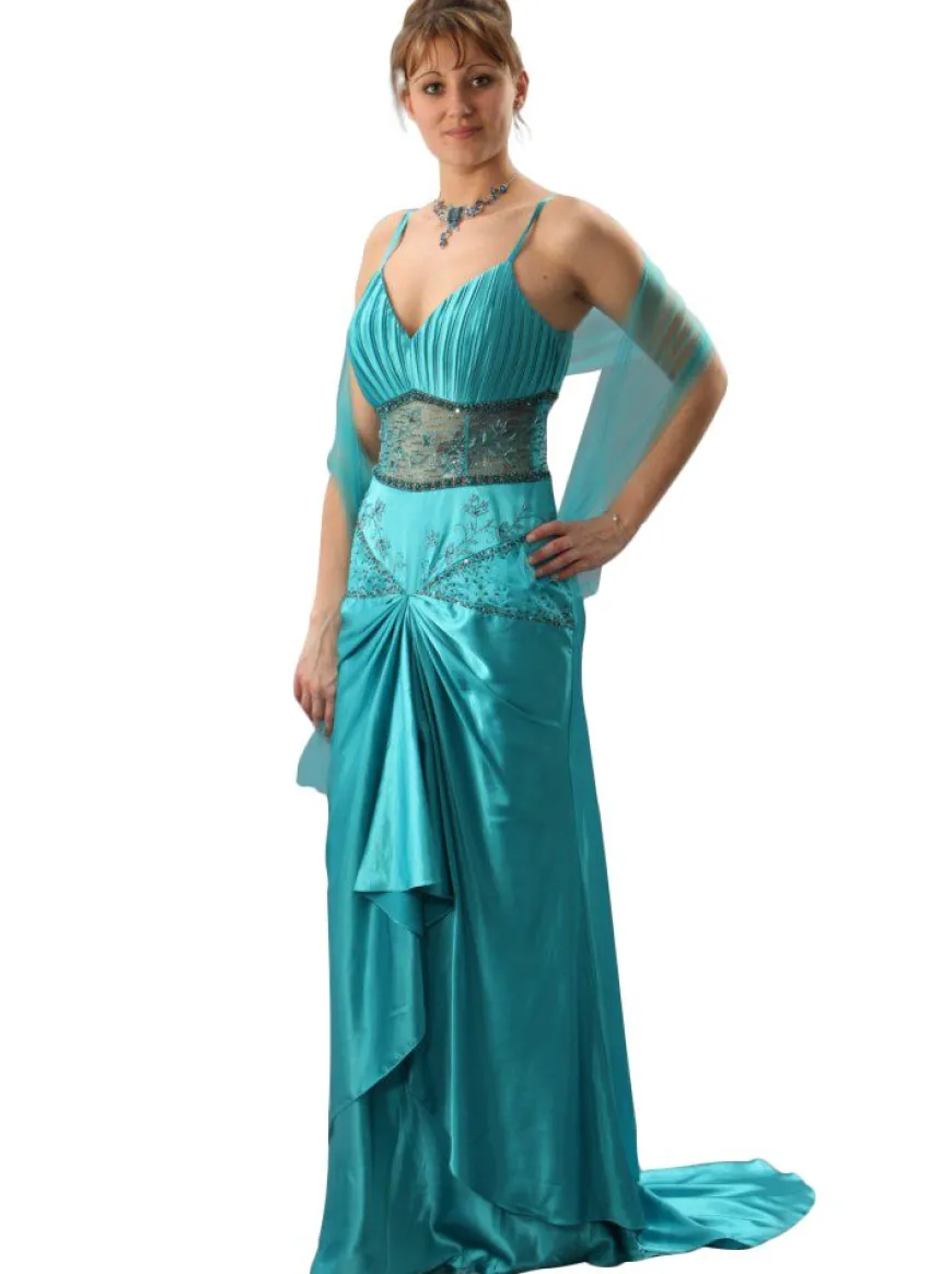 Robe de soirée femme longue Maïssa + étole