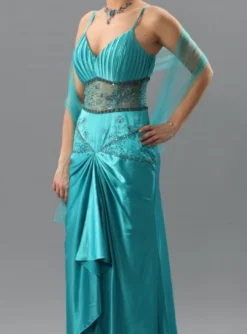 Robe de soirée femme longue Maïssa + étole