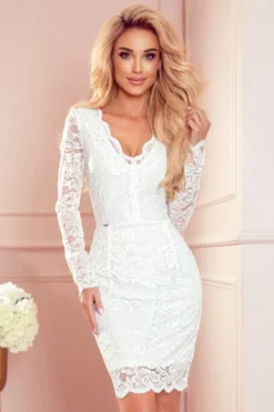 Robe de soirée femme manches longues moulante