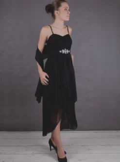 Robe de soirée femme Talia + étole 36-38