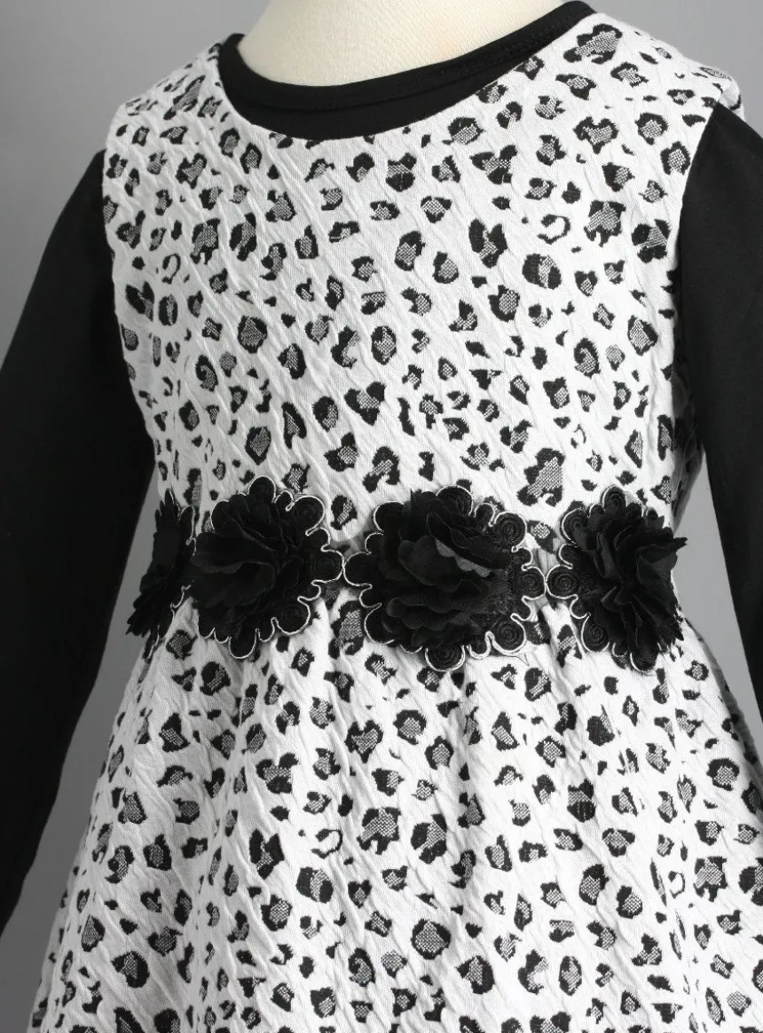 Robe de soirée fille + polo Noir 2 ans