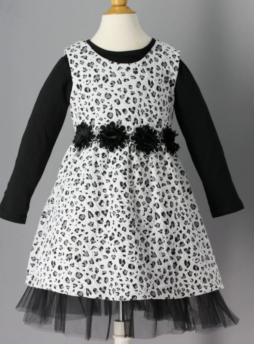 Robe de soirée fille + polo Noir 2 ans