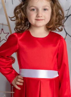 Robe de soirée fille Susie manches longues