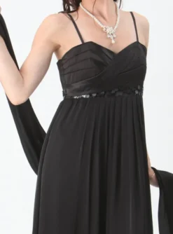 Robe de soirée longue femme Anava + étole