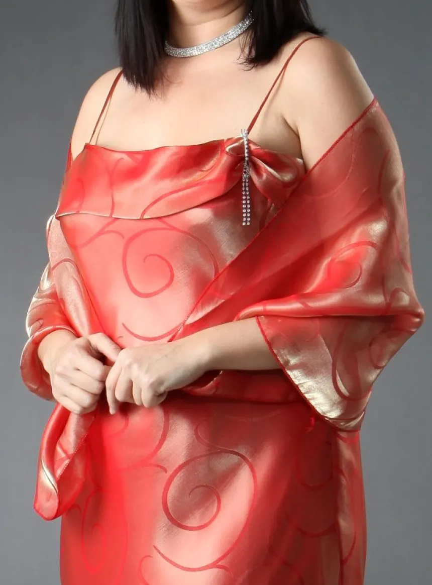 Robe de soirée longue femme Catherine + étole