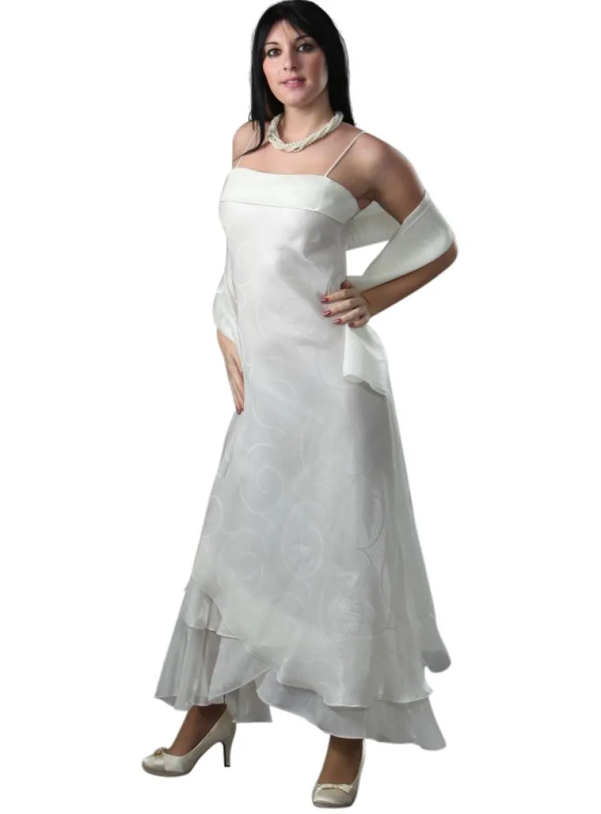 Robe de soirée longue femme Catherine + étole