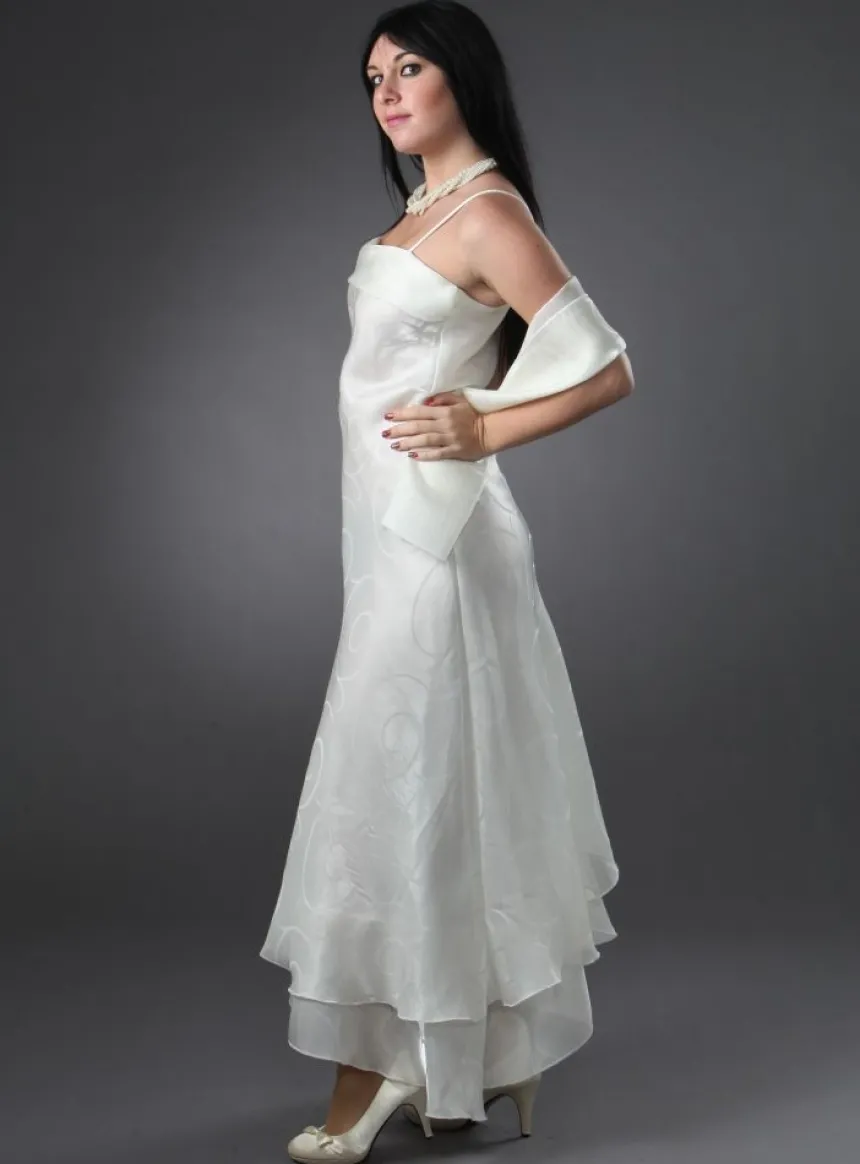Robe de soirée longue femme Catherine + étole