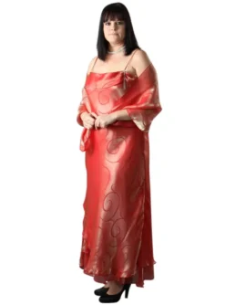 Robe de soirée longue femme Catherine + étole