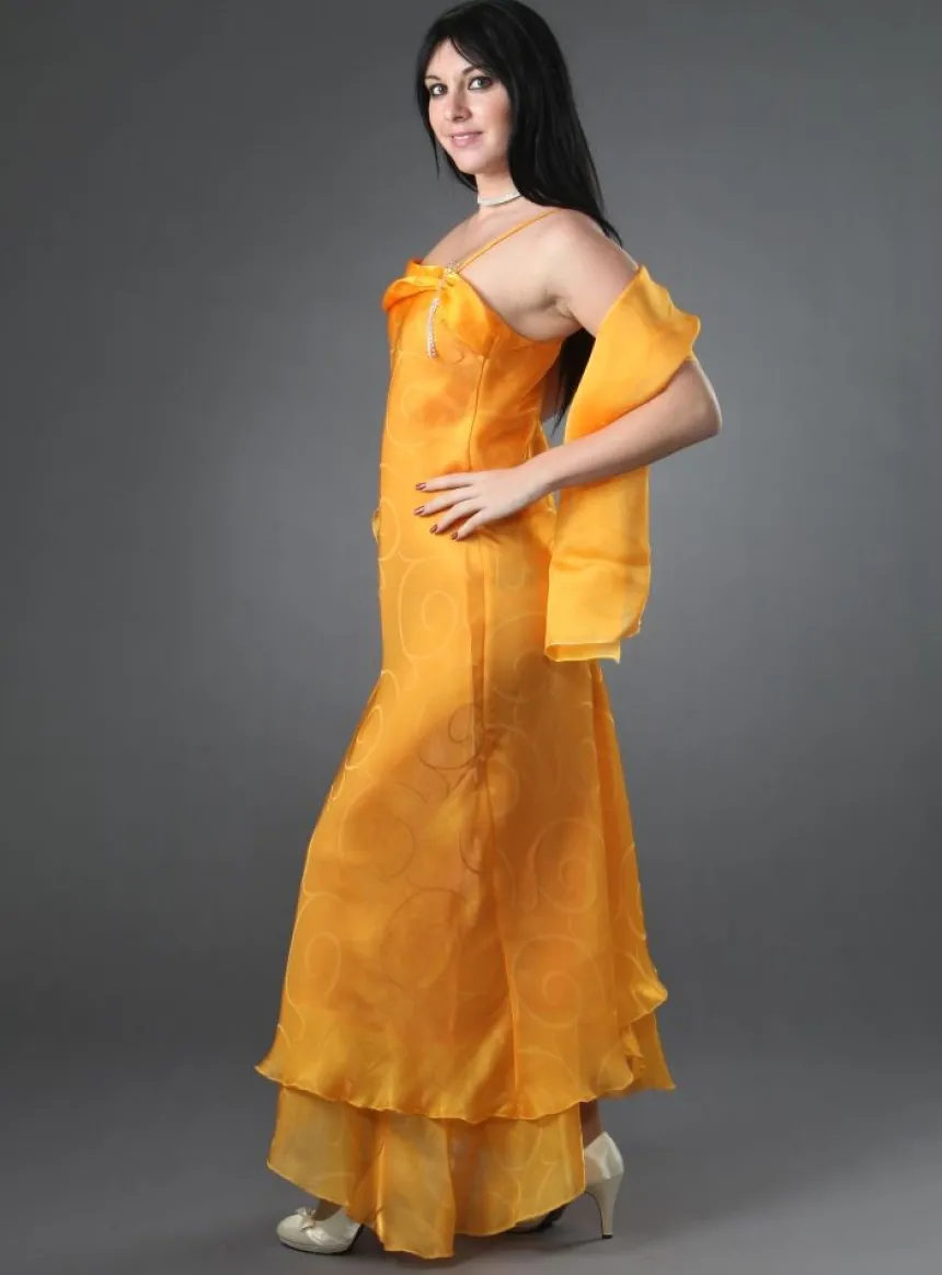 Robe de soirée longue femme Catherine + étole