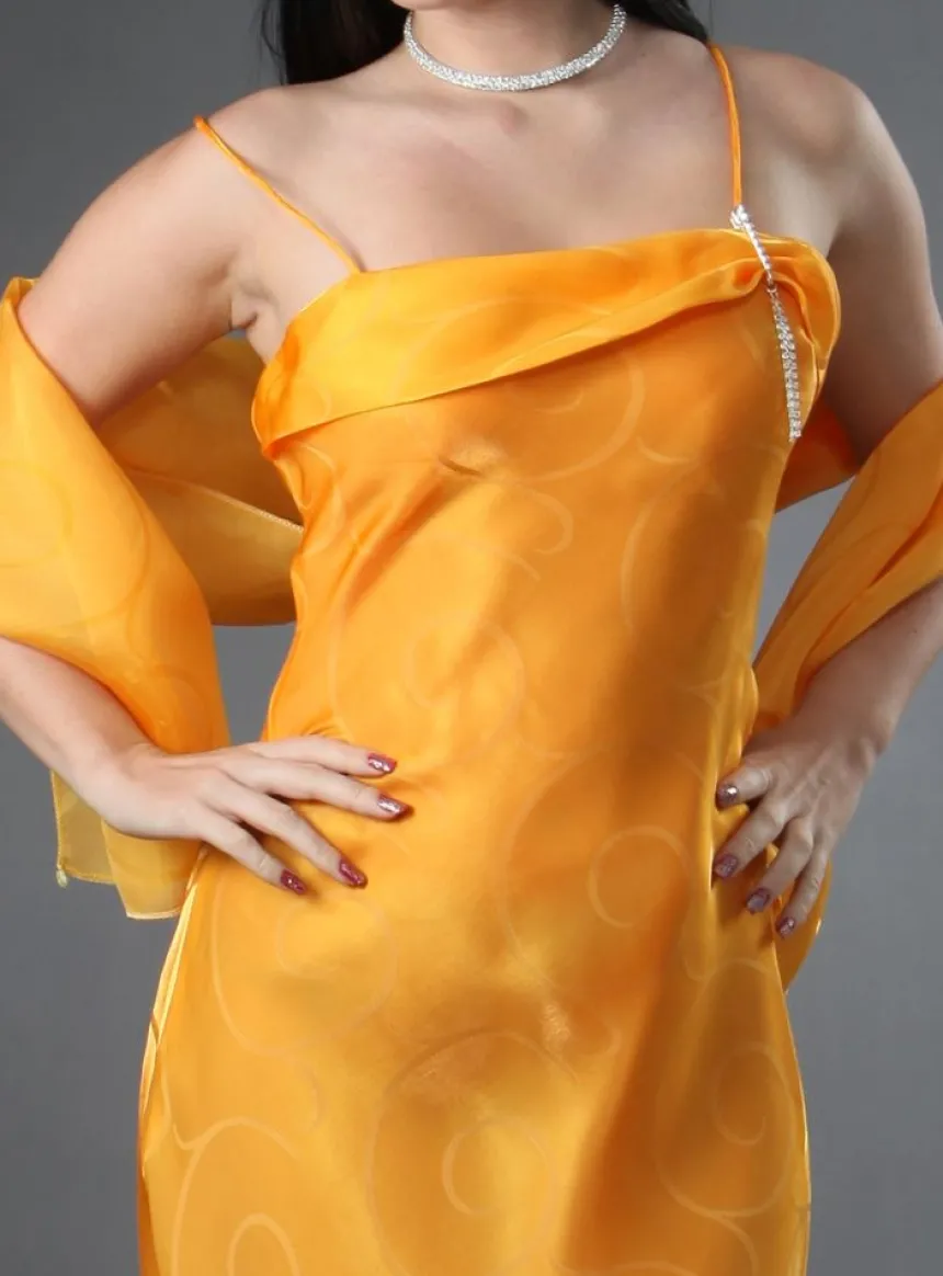Robe de soirée longue femme Catherine + étole