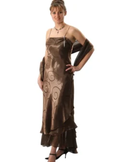 Robe de soirée longue femme Catherine + étole