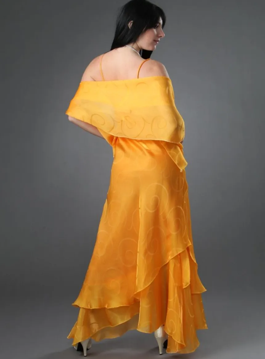 Robe de soirée longue femme Catherine + étole
