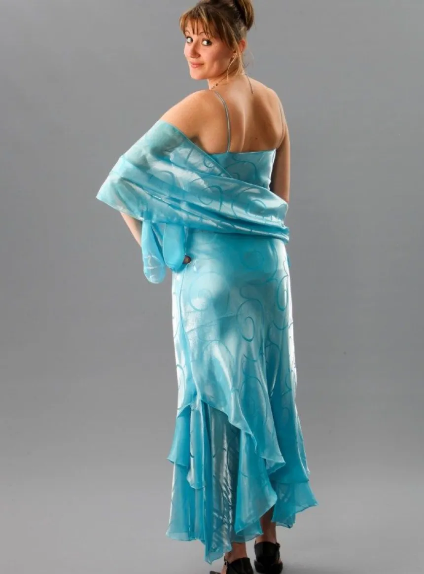 Robe de soirée longue femme Catherine + étole