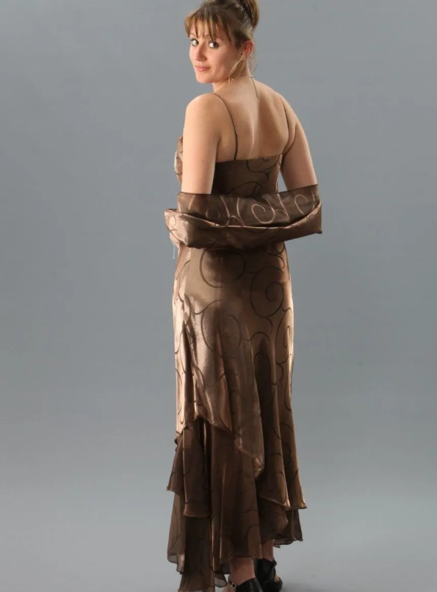 Robe de soirée longue femme Catherine + étole