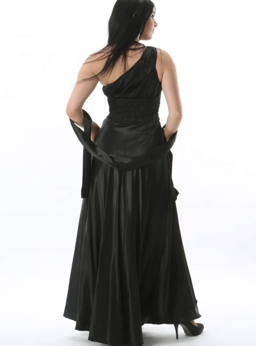 Robe de soirée longue Lucie + étole