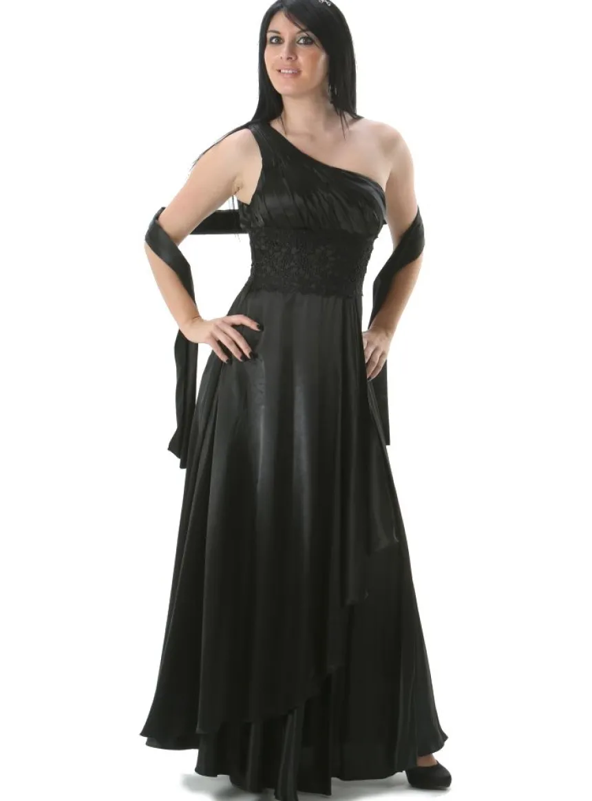 Robe de soirée longue Lucie + étole