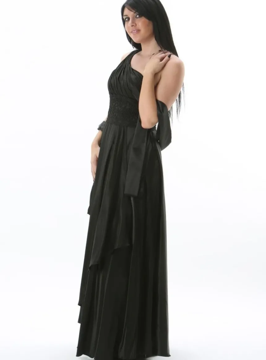 Robe de soirée longue Lucie + étole