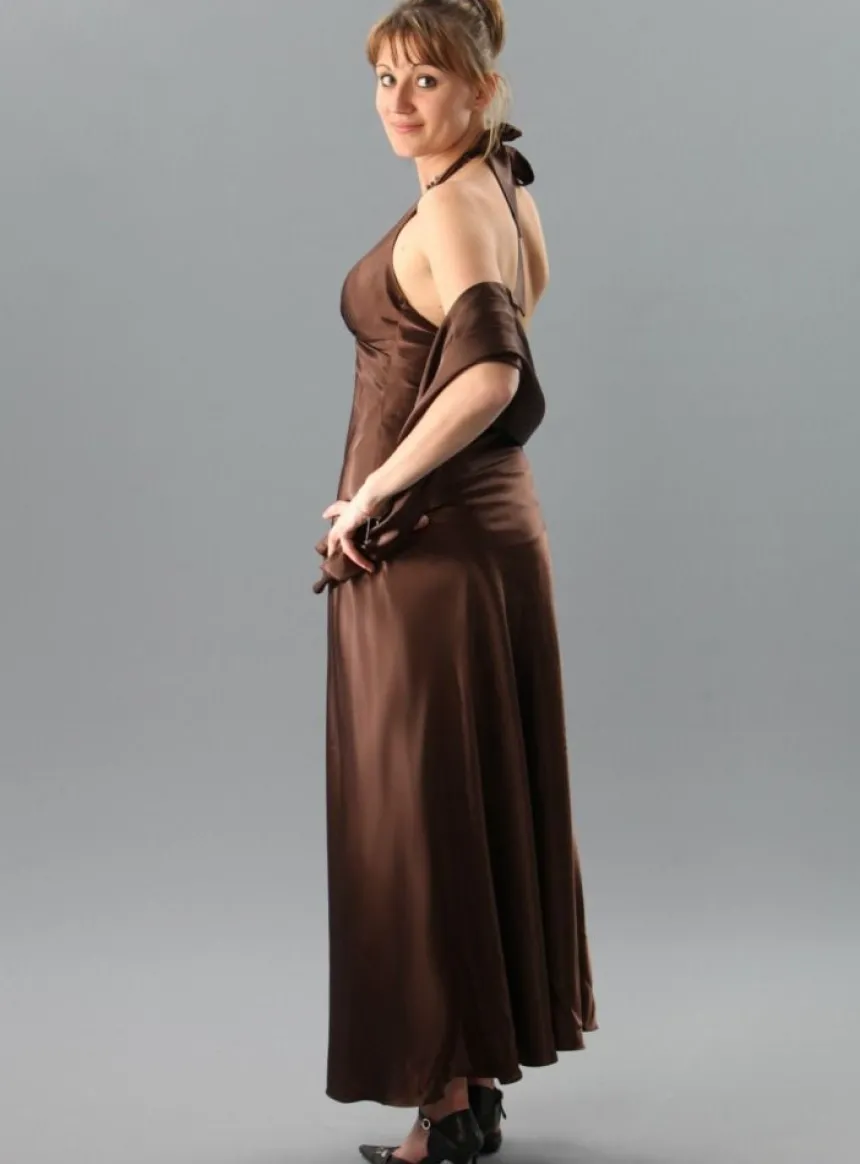 Robe de soirée longue Victoire + étole