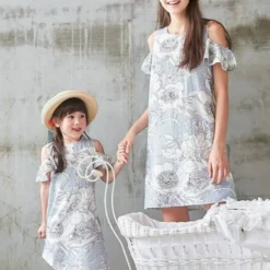 Robe femme pour mariage impression noir