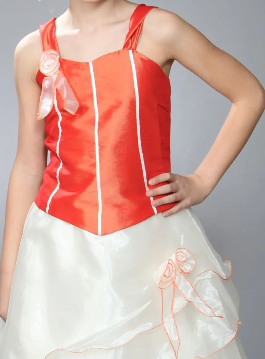 Robe fille Lou bustier +++ couleurs