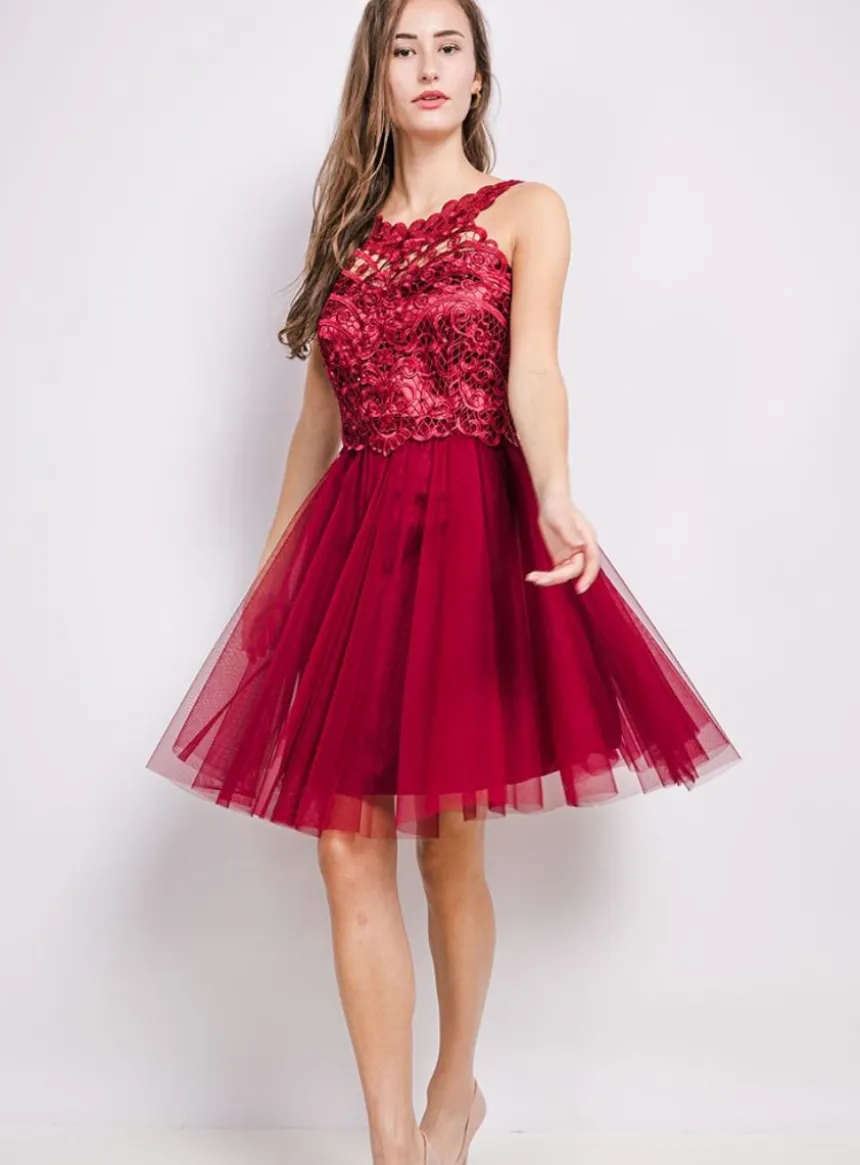 Robe jeune fille tulle et dentelle