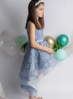 Robe mariage enfant Princesse Thaïs bleu