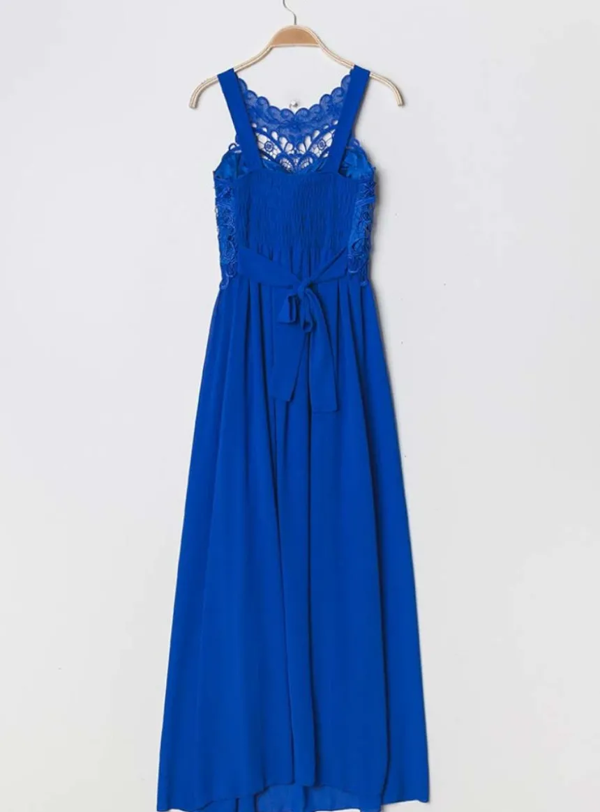 Robe mariage femme longue mousseline et dentelle