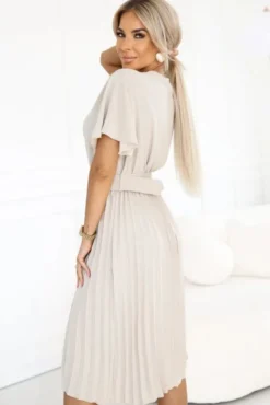 Robe plissé femme