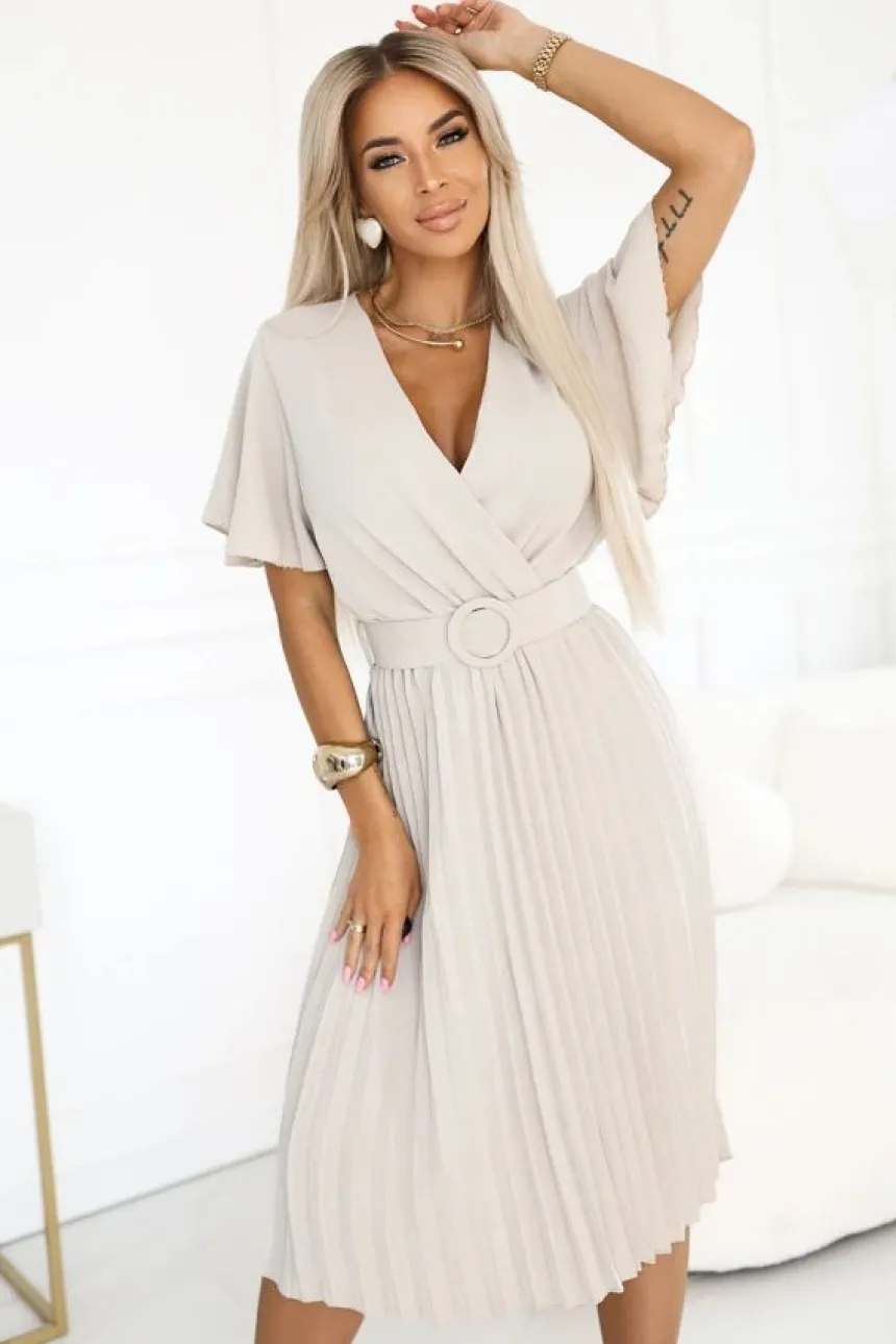 Robe plissé femme
