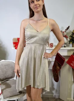 Robe réveillon femme courte paillette