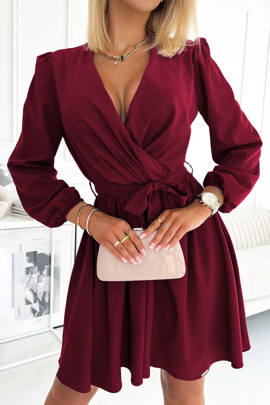 Robe soirée femme glamour et manches longues