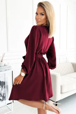 Robe soirée femme glamour et manches longues