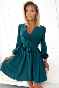 Robe soirée femme glamour et manches longues